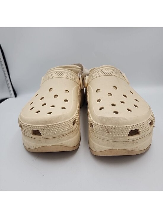 Crocs Mega Crush Clogs Mens 12 Shiitake Beige Tan Platform Shoes 207988 main image 11